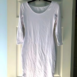 Body con 3/4 quarter sleeve dress only worn once for bridal shower